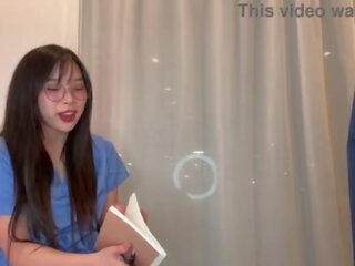 Creepy doctor Convinces Young Medical specialist Korean babe to Fuck to Get Ahead